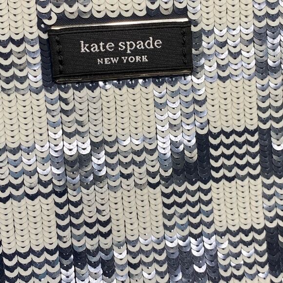 kate spade new york Sam Icon Small Gingham Sequin Embellished Tote - Picture 7 of 13